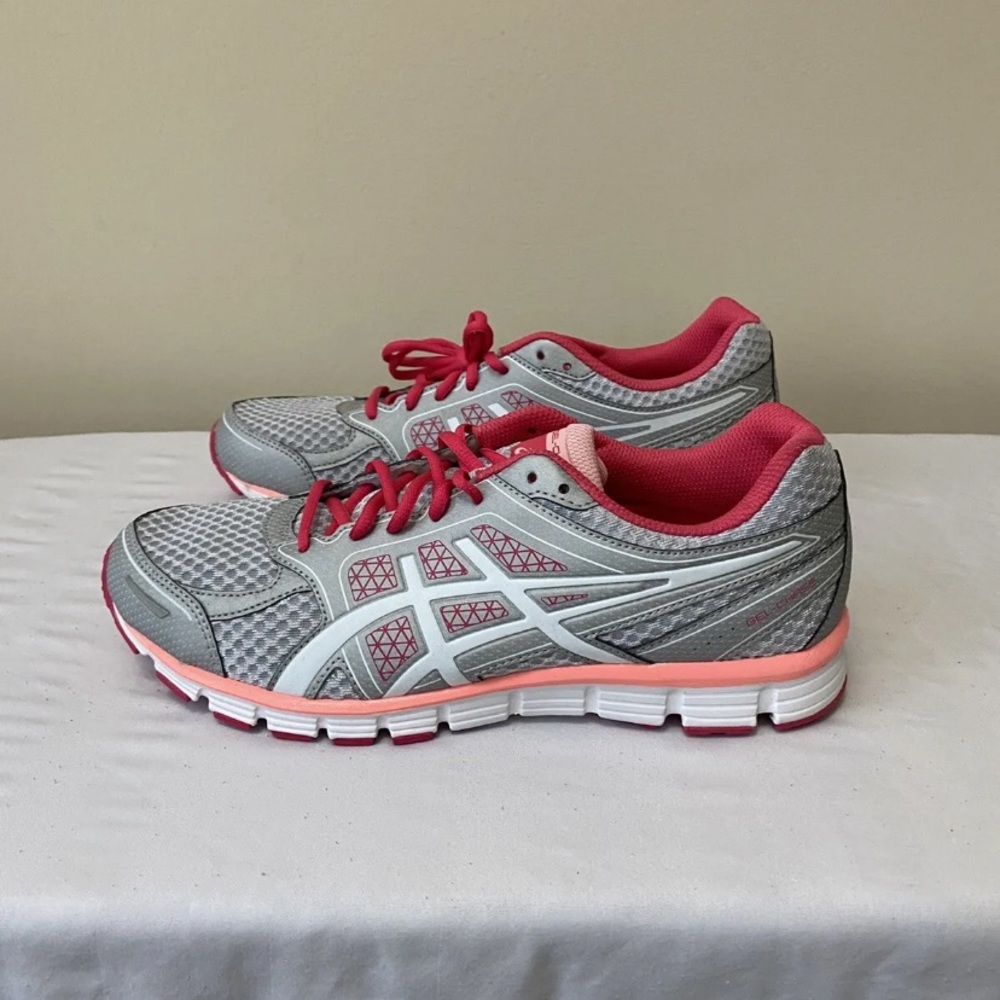 Womens ASICS Gel Chase Silver/White/Rose - Size 11
